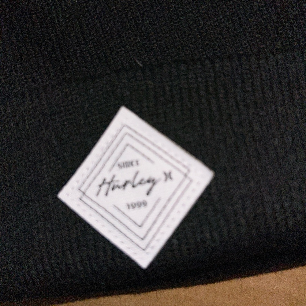Hurley Black Knit Beanie